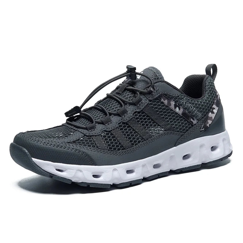 Nuevos zapatos de los hombres de malla transpirable Zapatos ligeros cómodos Hombres Zapatillas de deporte Modas Zapatos casuales Zapatos planos Zapatillas Hombre