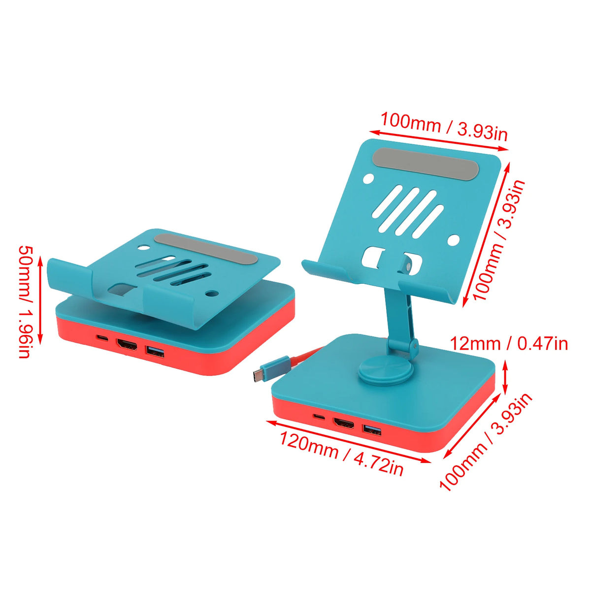 Base Soporte Dock 3 en 1 RGEEK para Nintendo Switch 1 y 2