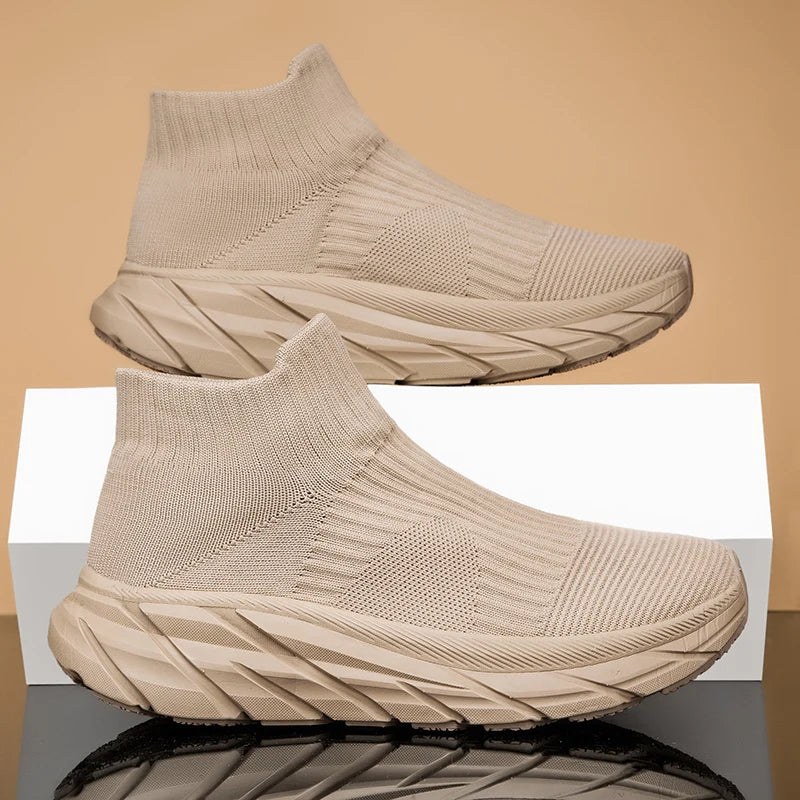 Hombres Running Zapatillas de calcetín para caminar botas de invierno Zapatillas de deporte casuales zapatos cálidos de peluche Zapatos deportivos Ligeros Hombres Zapatillas casuales Zapatos