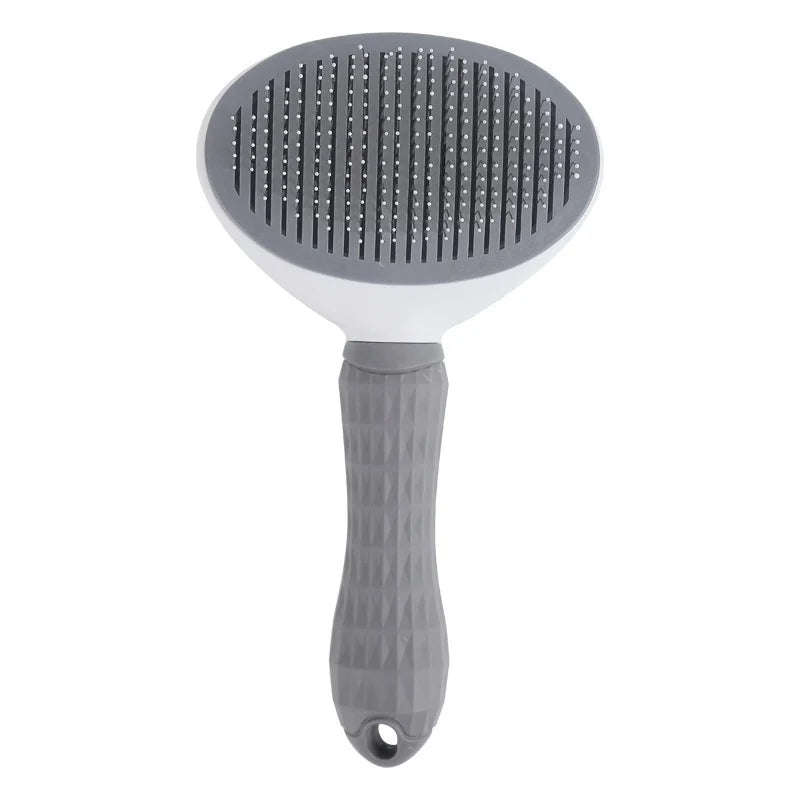 Cepillo Deslanador Autolimpiable para Perros y Gatos con Botón Expulsor de Pelo