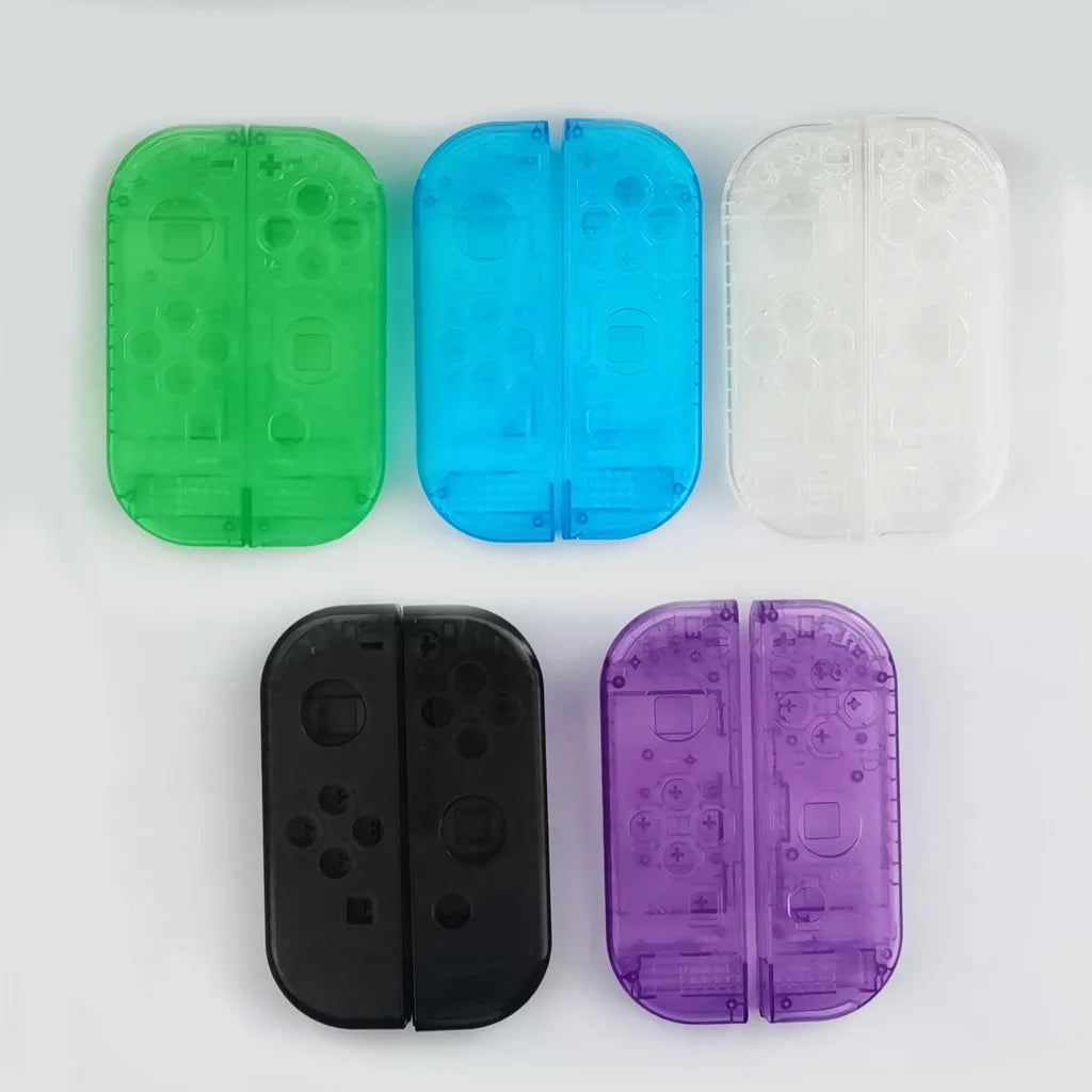 Carcasa de Reemplazo Transparente para Controles Joy-Con Nintendo Switch / OLED con Botones