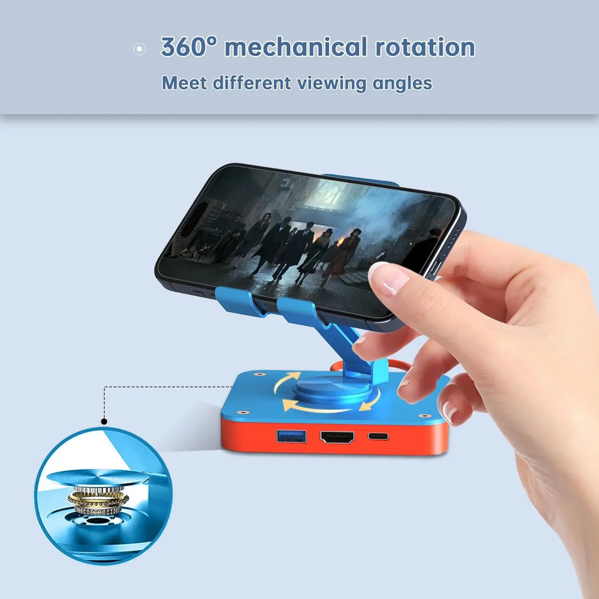 Base Soporte Dock 3 en 1 RGEEK para Nintendo Switch 1 y 2