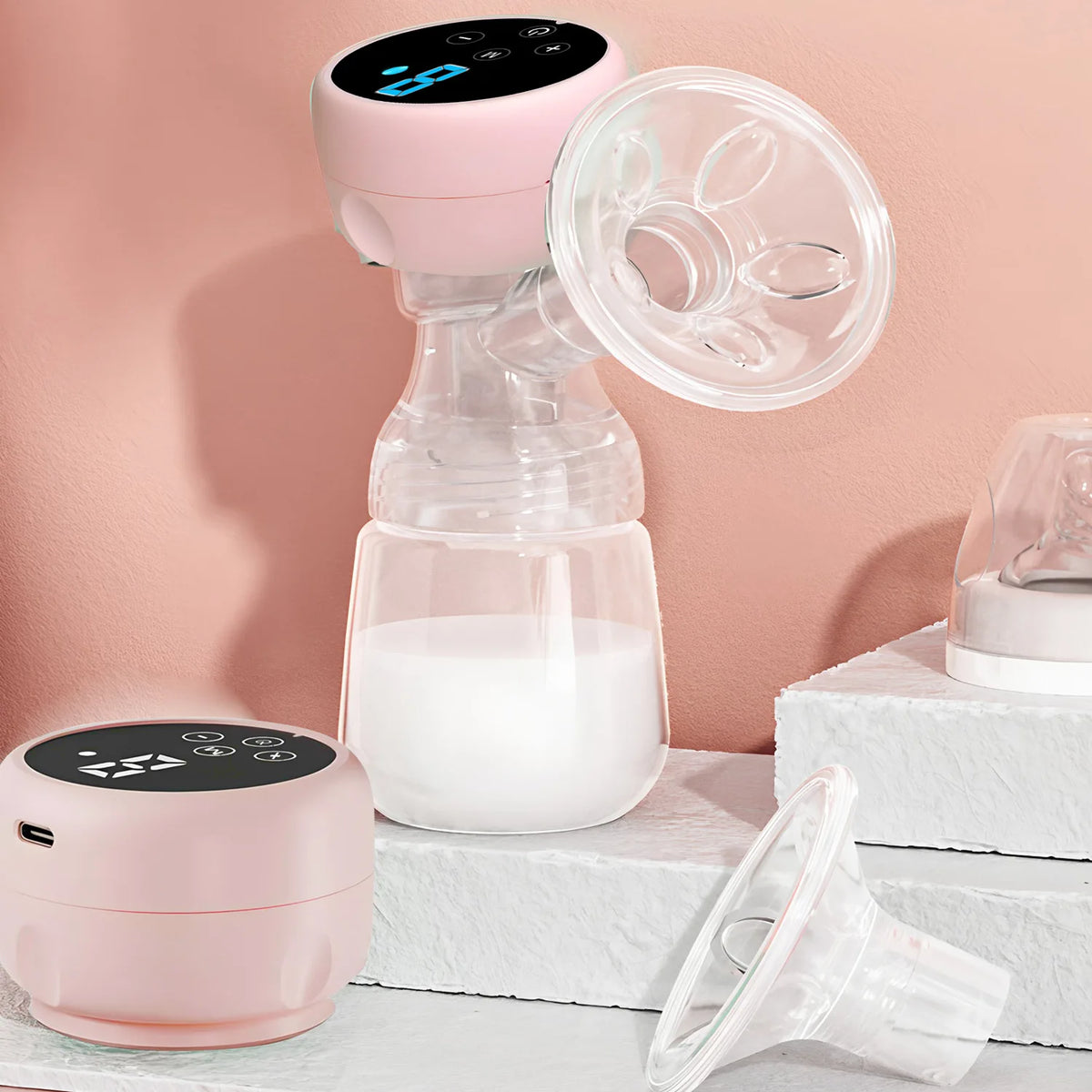 Extractor de leche eléctrico portátil Extractor de leche de uso en casa BPA Lechera automática cómoda libre para la lactancia materna