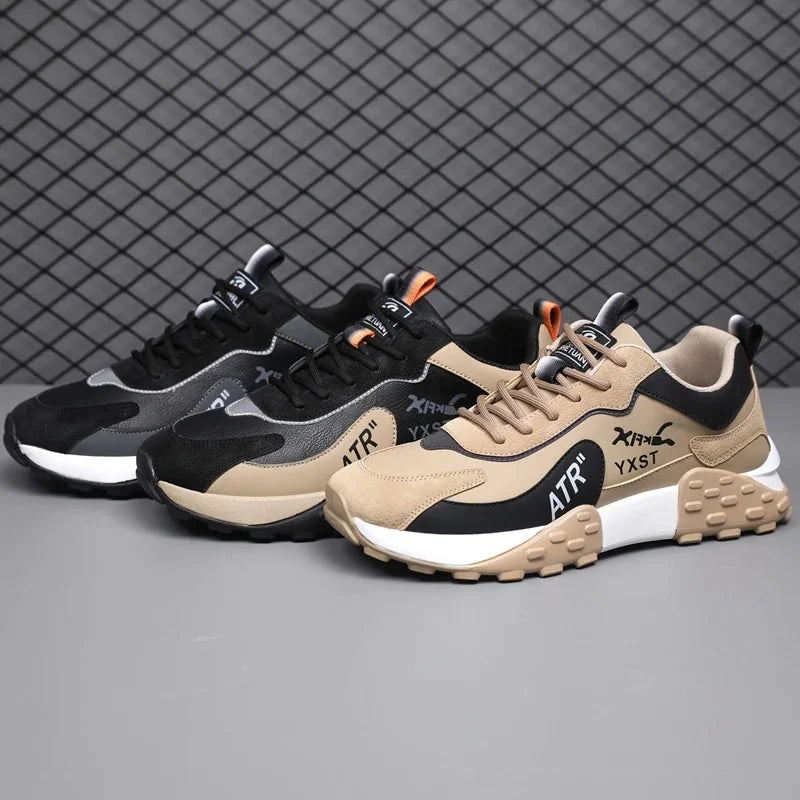 Zapatos de running casuales casuales de los deportes cómodos de los deportes cómodos del uso del fondo suave transpirable antideslizante de la moda de los hombres