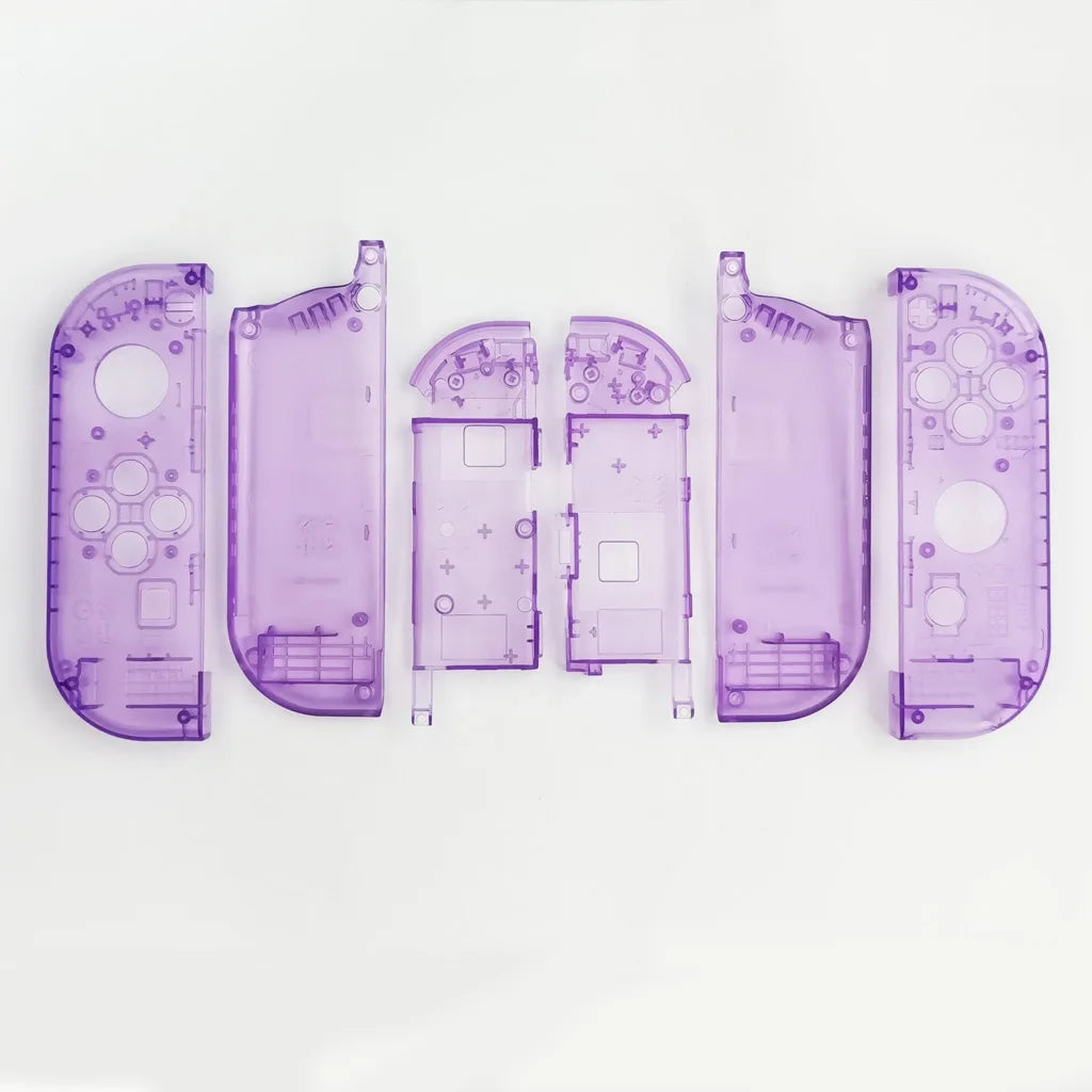 Carcasa de Reemplazo Transparente para Controles Joy-Con Nintendo Switch / OLED con Botones