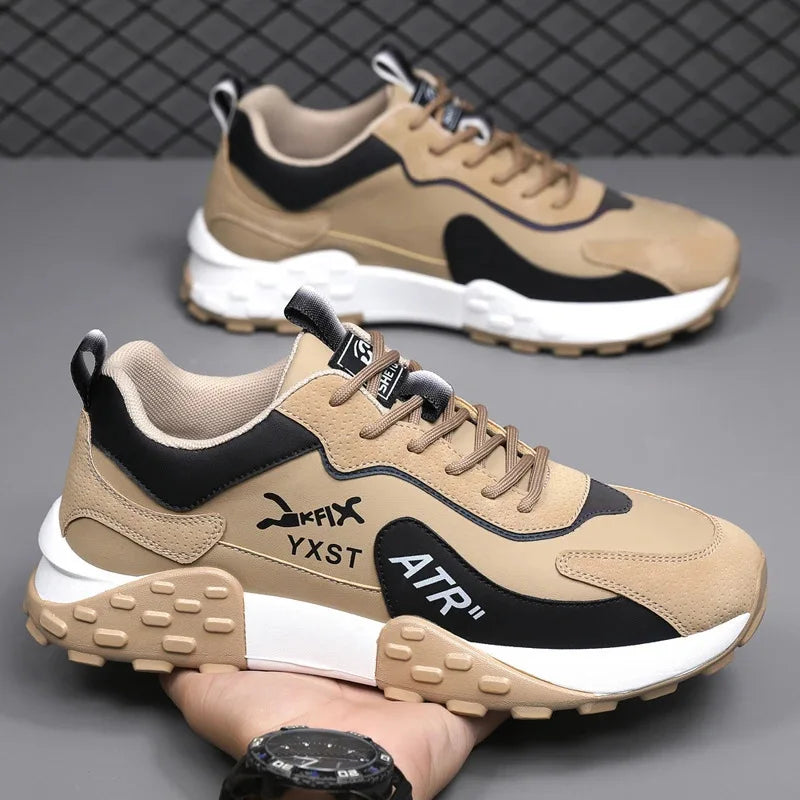 Zapatos de running casuales casuales de los deportes cómodos de los deportes cómodos del uso del fondo suave transpirable antideslizante de la moda de los hombres