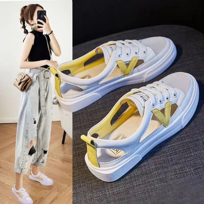 Sandalias de mujer Nuevas sandalias de boca de pescado coreana de metal transparente decorativas Zapatos de mujer Grande Zapatos Para Mujer