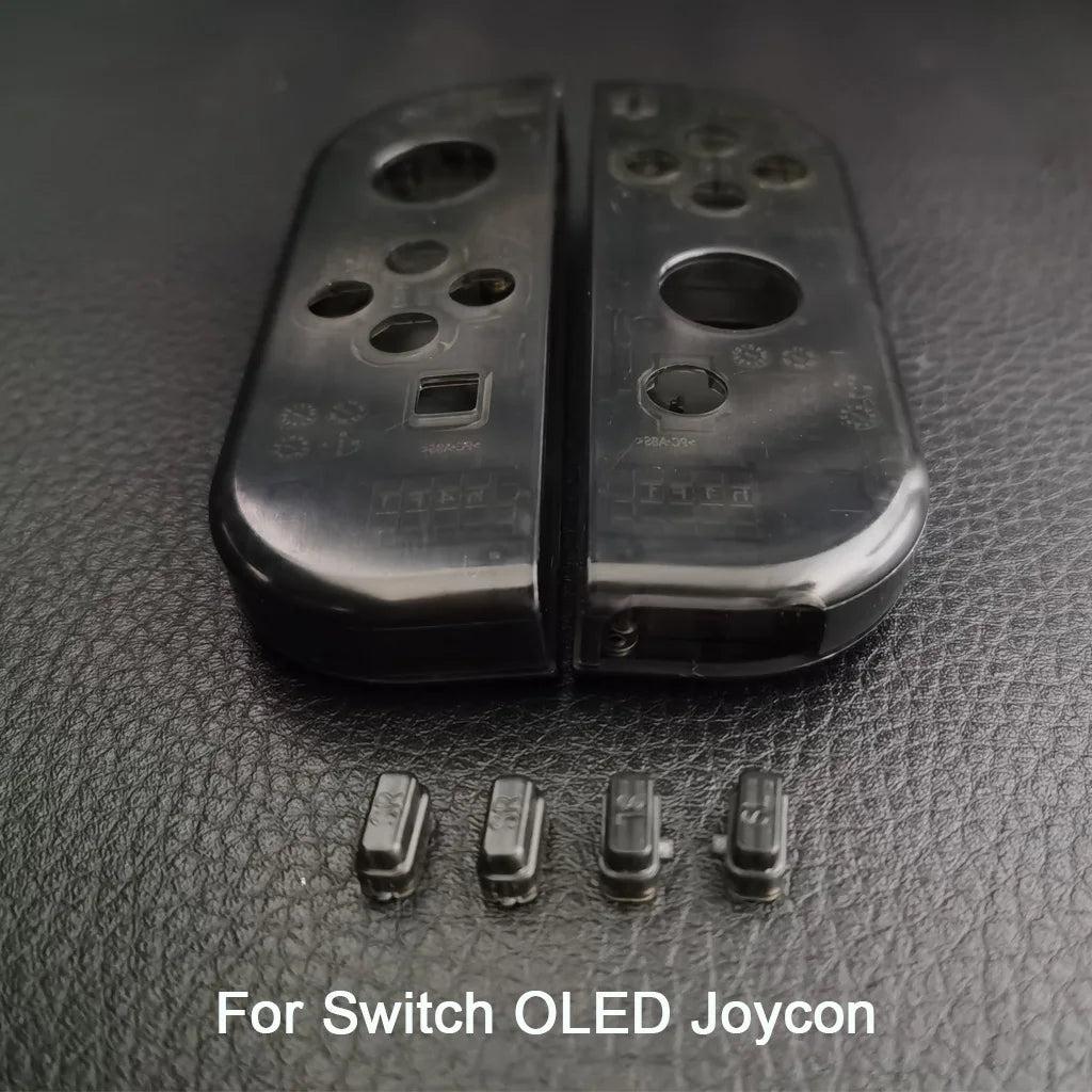 Carcasa de Reemplazo Transparente para Controles Joy-Con Nintendo Switch / OLED con Botones