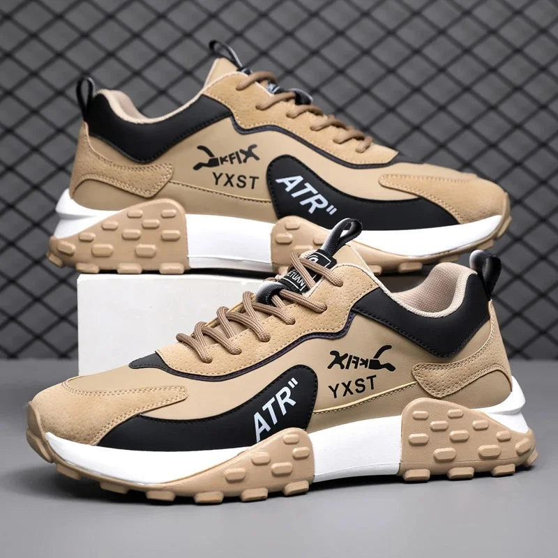 Zapatos de running casuales casuales de los deportes cómodos de los deportes cómodos del uso del fondo suave transpirable antideslizante de la moda de los hombres