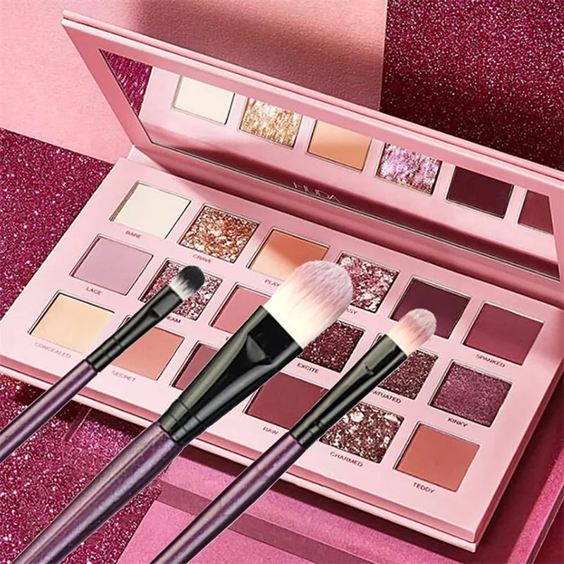 Kit de 20 Brochas de Maquillaje Profesionales para Rostro y Ojos con Difuminador