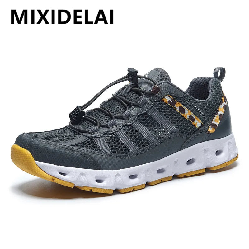 Nuevos zapatos de los hombres de malla transpirable Zapatos ligeros cómodos Hombres Zapatillas de deporte Modas Zapatos casuales Zapatos planos Zapatillas Hombre