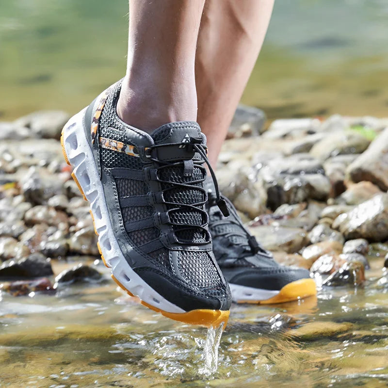 Nuevos zapatos de los hombres de malla transpirable Zapatos ligeros cómodos Hombres Zapatillas de deporte Modas Zapatos casuales Zapatos planos Zapatillas Hombre