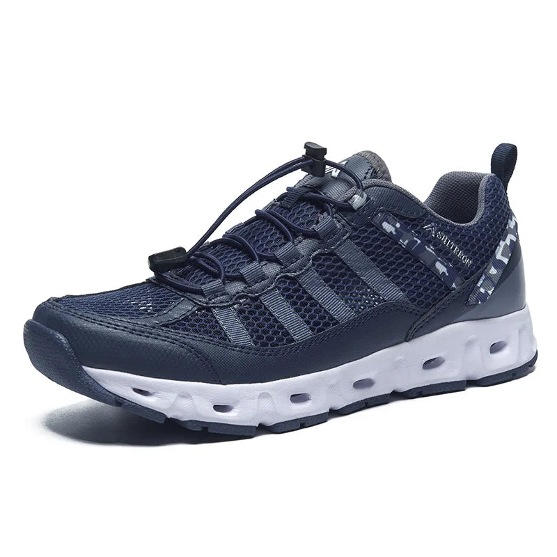 Nuevos zapatos de los hombres de malla transpirable Zapatos ligeros cómodos Hombres Zapatillas de deporte Modas Zapatos casuales Zapatos planos Zapatillas Hombre