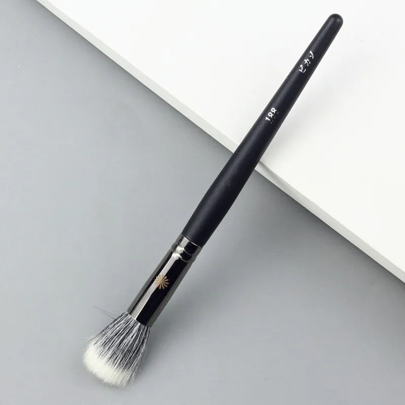 Brocha de Maquillaje Profesional Serie P para Polvo, Base y Ojos (1 Pz)