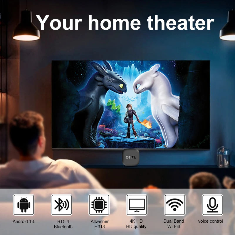 Onn 4K  Android 13 Smart TV Box 4K
