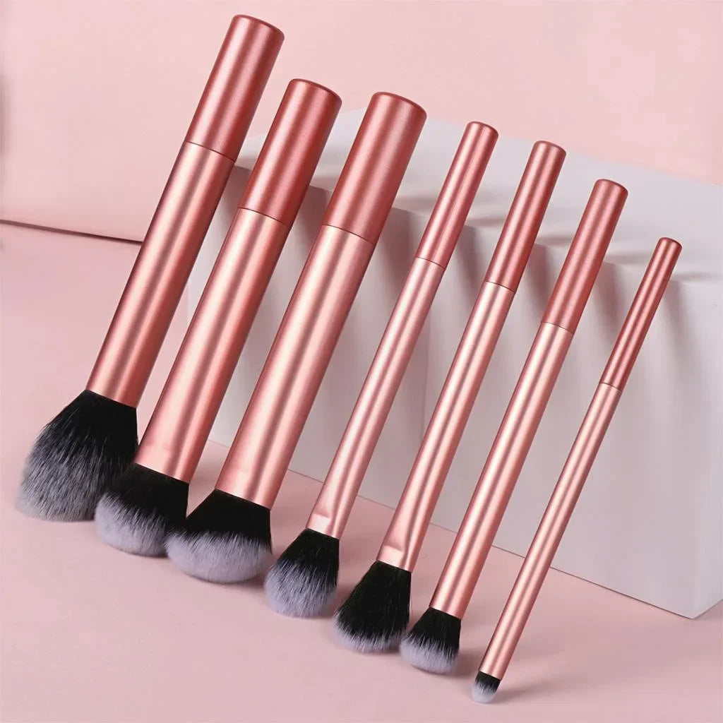 Kit de Brochas de Maquillaje Profesionales para Ojos y Rostro con Difuminador
