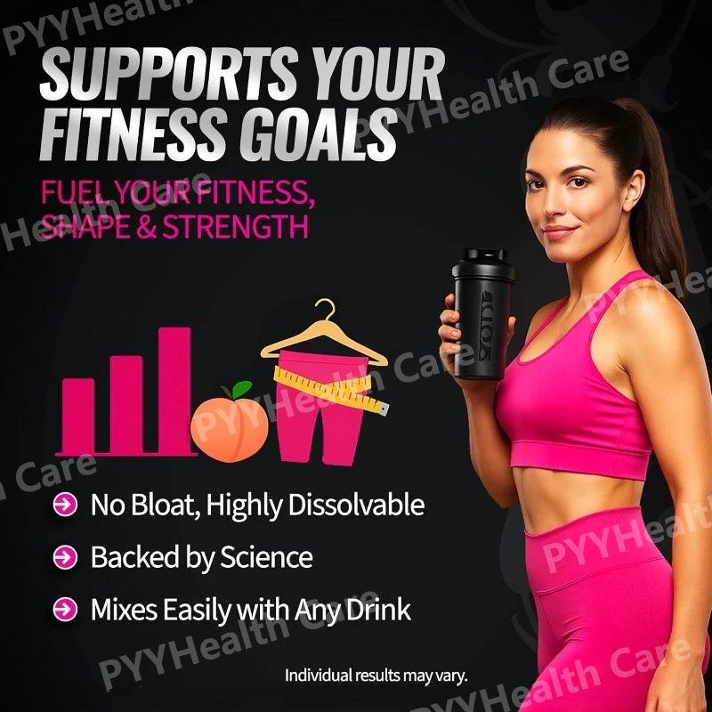 Creatina para Mujer con Colágeno y BCAA para Aumento Muscular y Recuperación