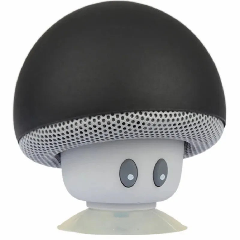 Mini Bocina Bluetooth con Forma de Hongo y Ventosa Portátil para Celular
