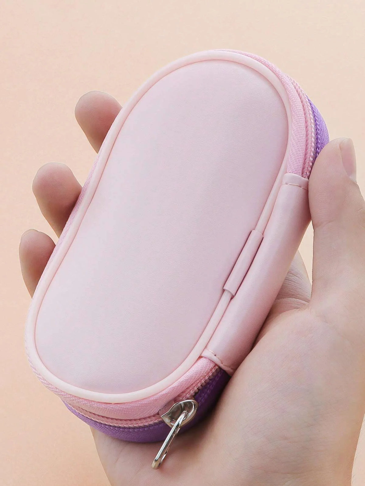 Kit de 10 Brochas de Maquillaje Portátiles para Principiantes con Mango de Cristal y Cosmetiquera