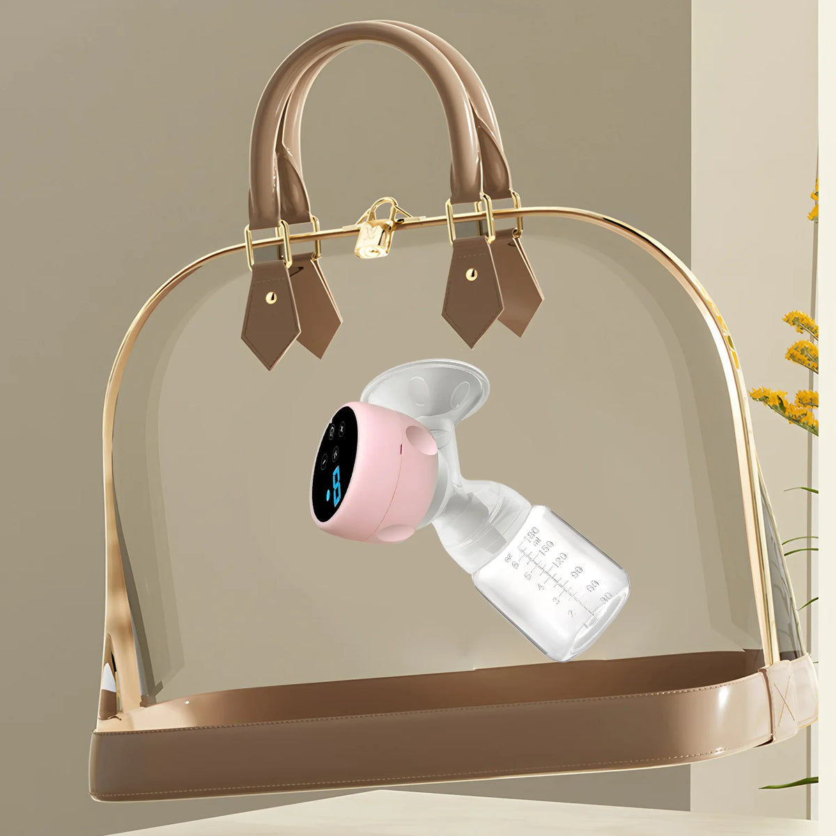 Extractor de leche eléctrico portátil Extractor de leche de uso en casa BPA Lechera automática cómoda libre para la lactancia materna