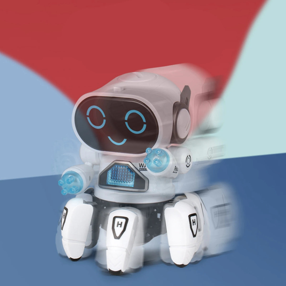 Robot Bailarín Inteligente de 6 Patas con Luces LED y Sonido para Niños