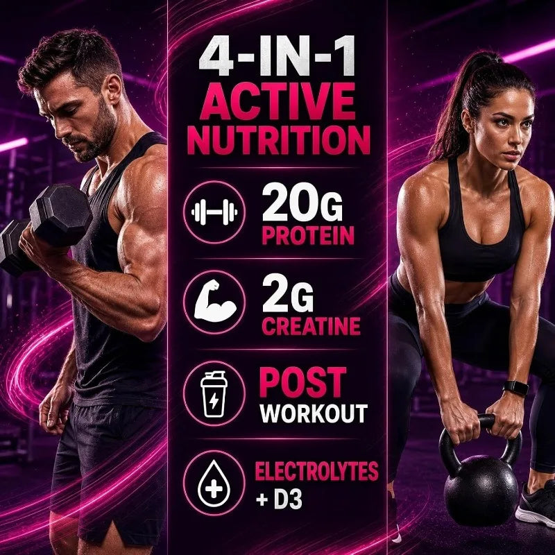 Suplemento en Gomitas de Proteína Whey 20 g con Magnesio y Potasio para Rendimiento Muscular