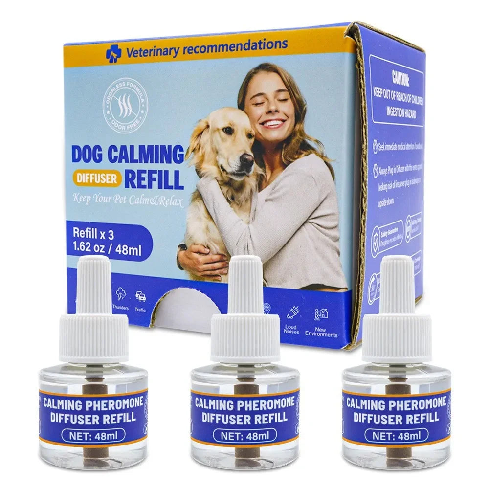 Kit Difusor de Feromonas Eléctrico Inodoro 4 en 1 Calmante y Anti Estrés para Mascotas