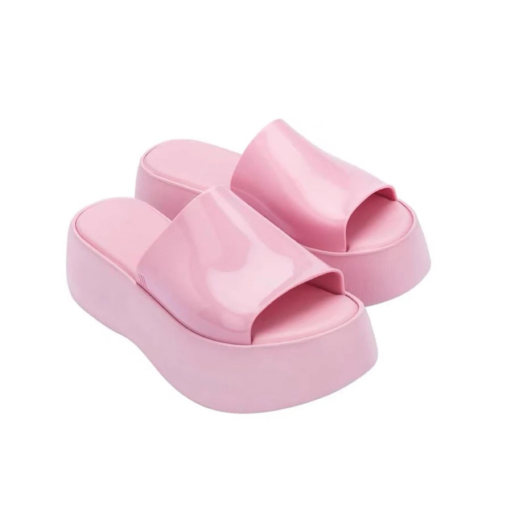 Mini Melissa Sandal Summe Women Slippers Wedges Platform Beach Flip Flops Trend High Heels Ladies Shoes Pumps Thick Slides Women