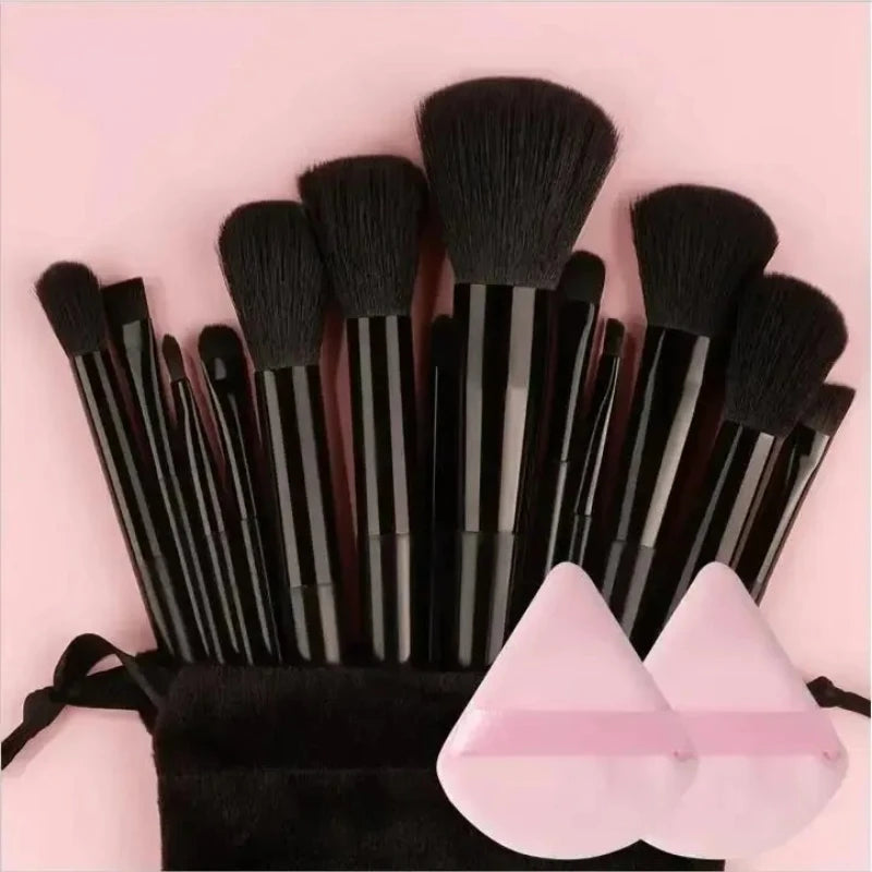 Kit de Brochas de Maquillaje Profesionales para Rostro y Ojos con Difuminador