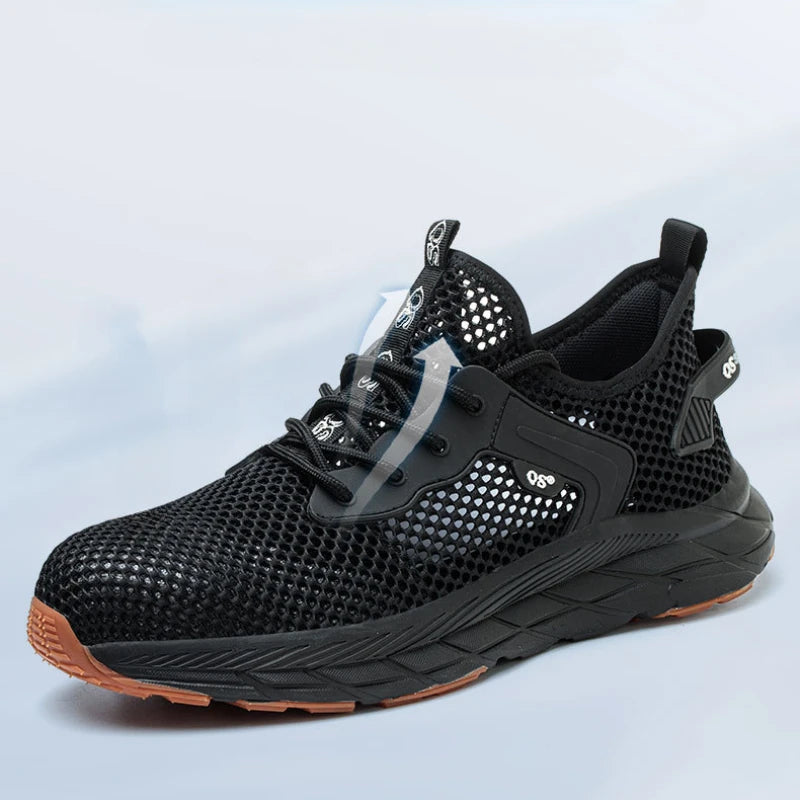 Oficial-website Verano Zapatos de seguridad para hombre Nuevos zapatos casuales transpirables ligeros antideslizante anti-smash anti-puñalada zapatilla 2026