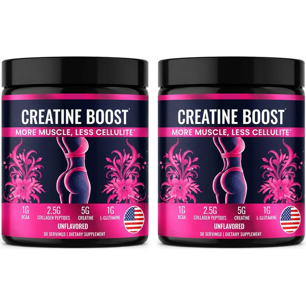 Creatina para Mujer con Colágeno y BCAA para Aumento Muscular y Recuperación