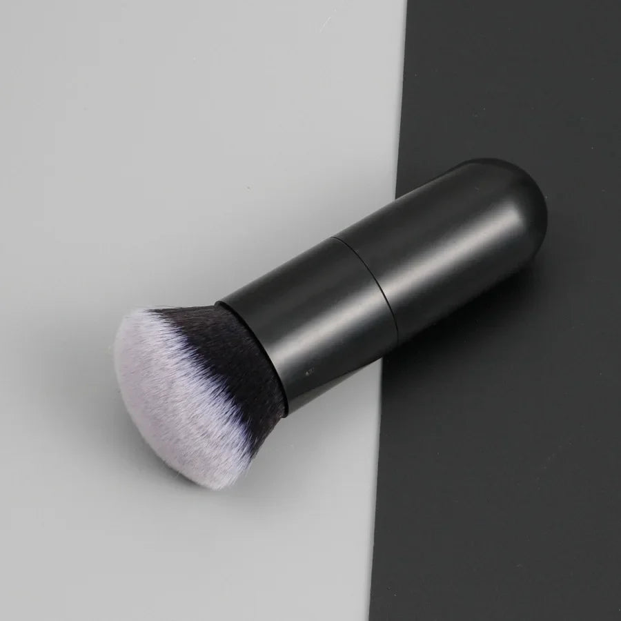Brocha de Maquillaje Profesional Grande de Cerdas Suaves para Polvo y Rubor