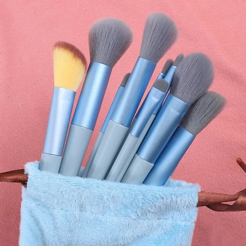 Kit de Brochas de Maquillaje Profesionales para Ojos y Rostro con Difuminador