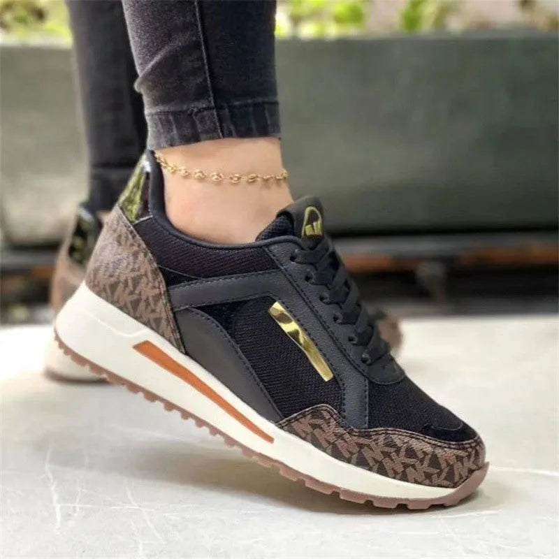 Zapatos deportivos casuales negros para mujeres Zapatos de tenis de malla de comodidad Zapatillas de deporte ligeras Mujeres 2025 Nuevo Talla grande 43 Calzado vulcanizado para estudiantes