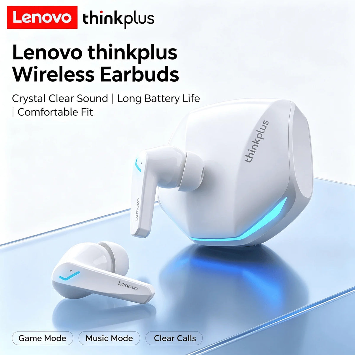 Lenovo GM2 Pro Earphones Wireless Bluetooth audífonos