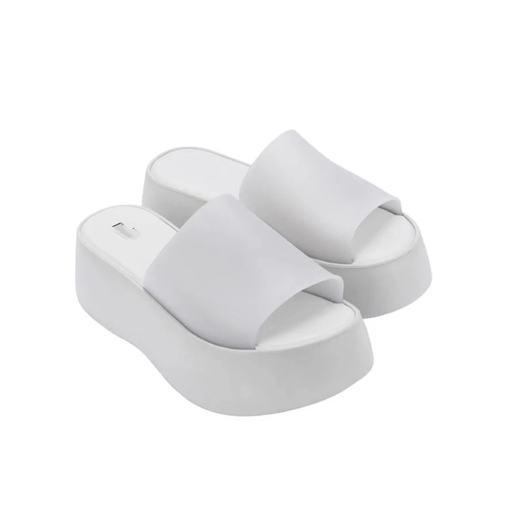Mini Melissa Sandal Summe Women Slippers Wedges Platform Beach Flip Flops Trend High Heels Ladies Shoes Pumps Thick Slides Women