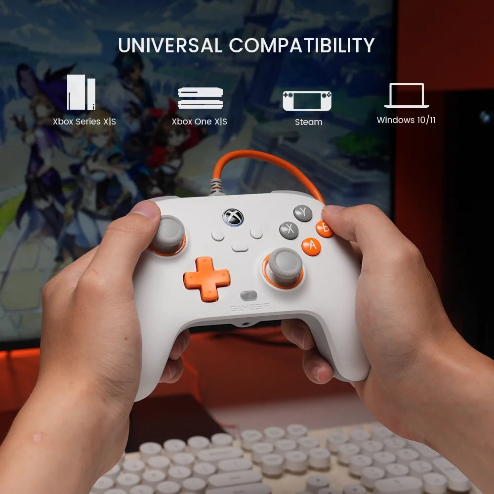 Mando Alámbrico GameSir T7 con Sensores Hall Effect para Xbox Series X/S, Xbox One y PC
