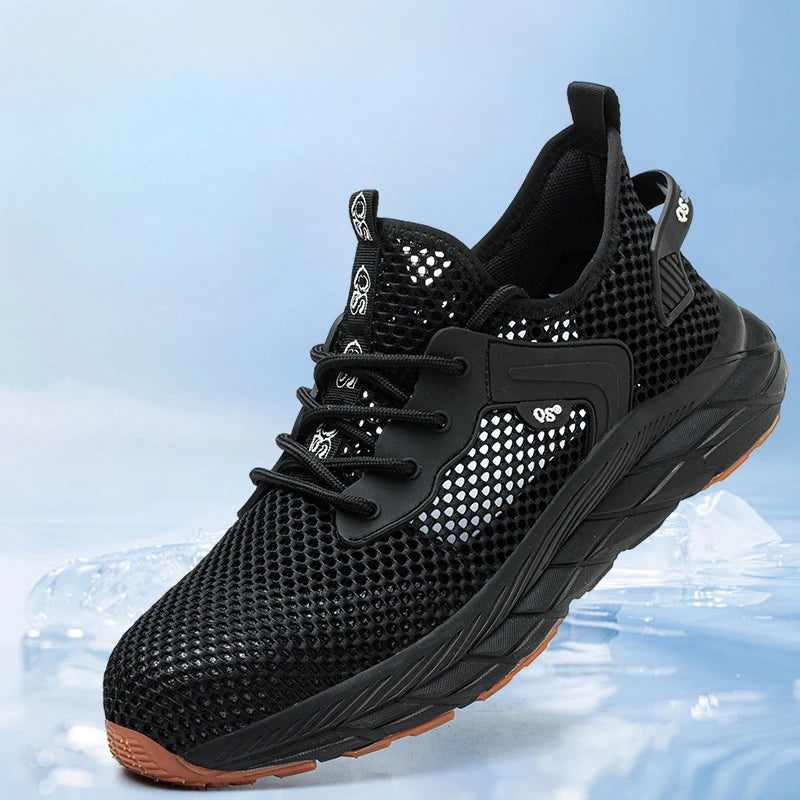 Oficial-website Verano Zapatos de seguridad para hombre Nuevos zapatos casuales transpirables ligeros antideslizante anti-smash anti-puñalada zapatilla 2026