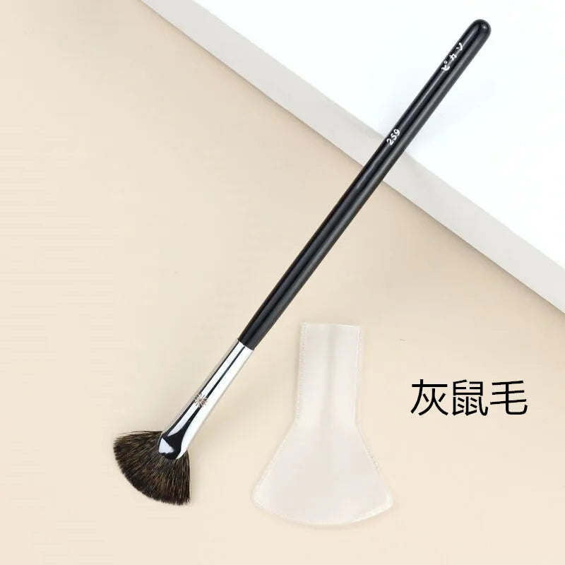 Brocha de Maquillaje Profesional Serie P para Polvo, Base y Ojos (1 Pz)