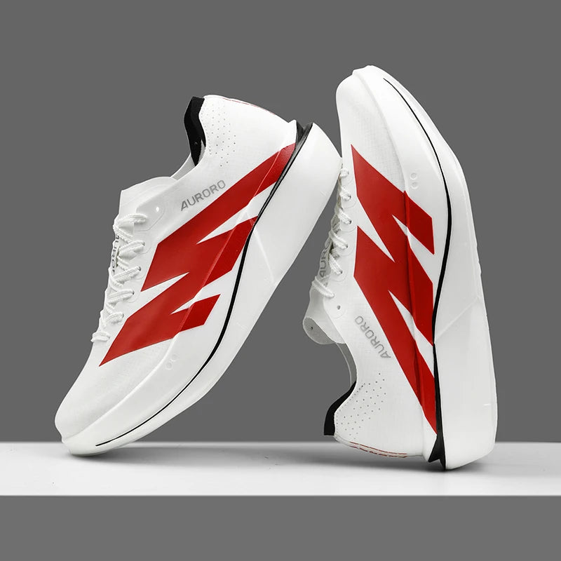 Zapatos de correr de maratón Hombres Carbon Plate Athletic Deportes al aire libre Transpirables Ligeros Mujer Cómodas Zapatillas Profesionales