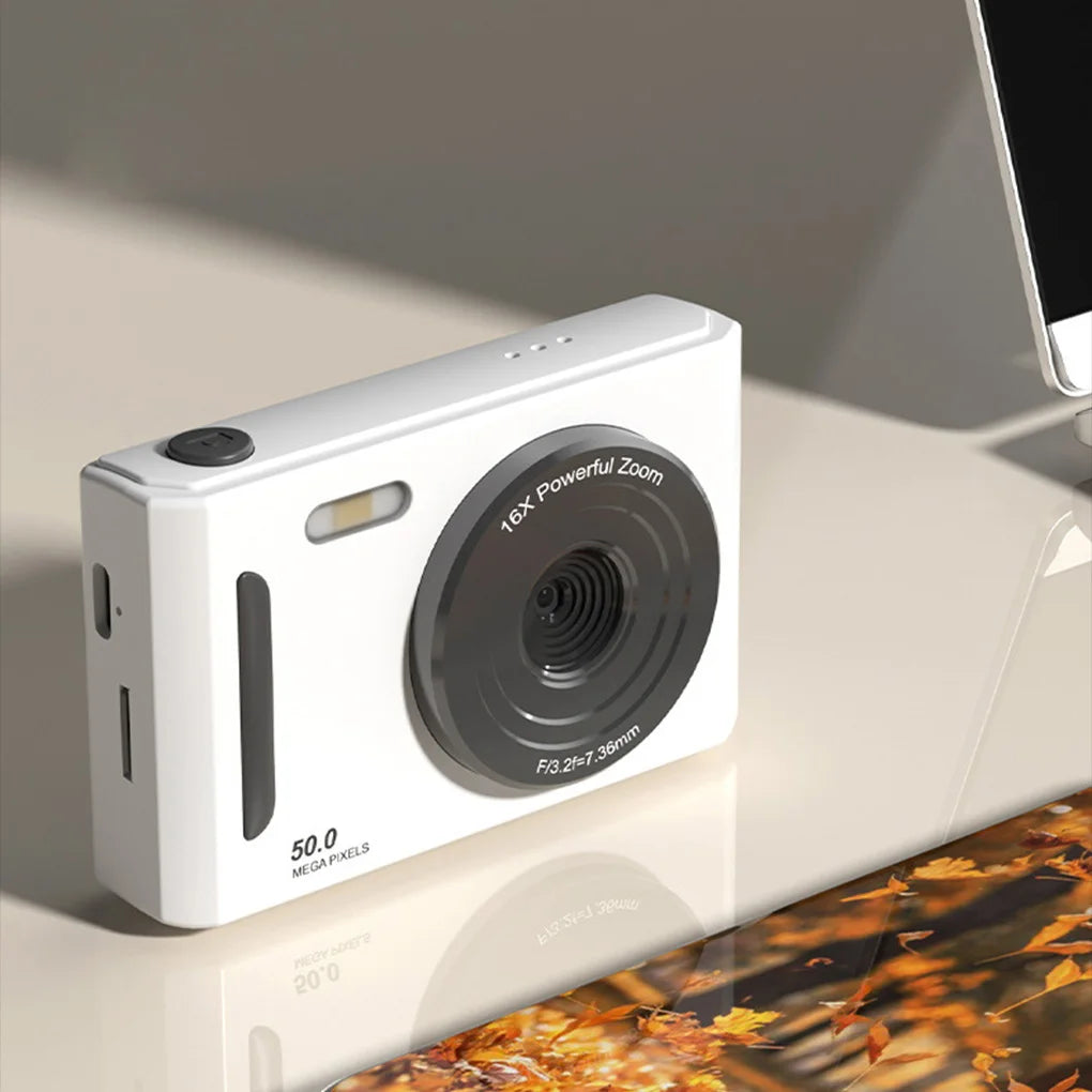 Cámara Digital Portátil 4K de 50 MP con Doble Cámara