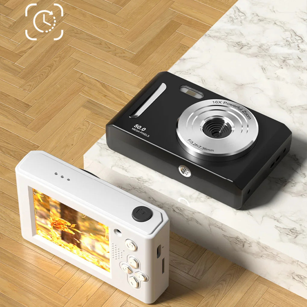Cámara Digital Portátil 4K de 50 MP con Doble Cámara