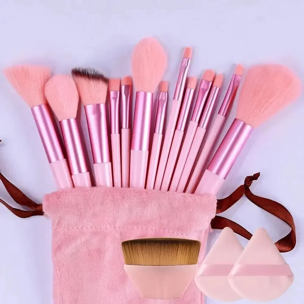 Kit de Brochas de Maquillaje Profesionales para Rostro y Ojos con Difuminador