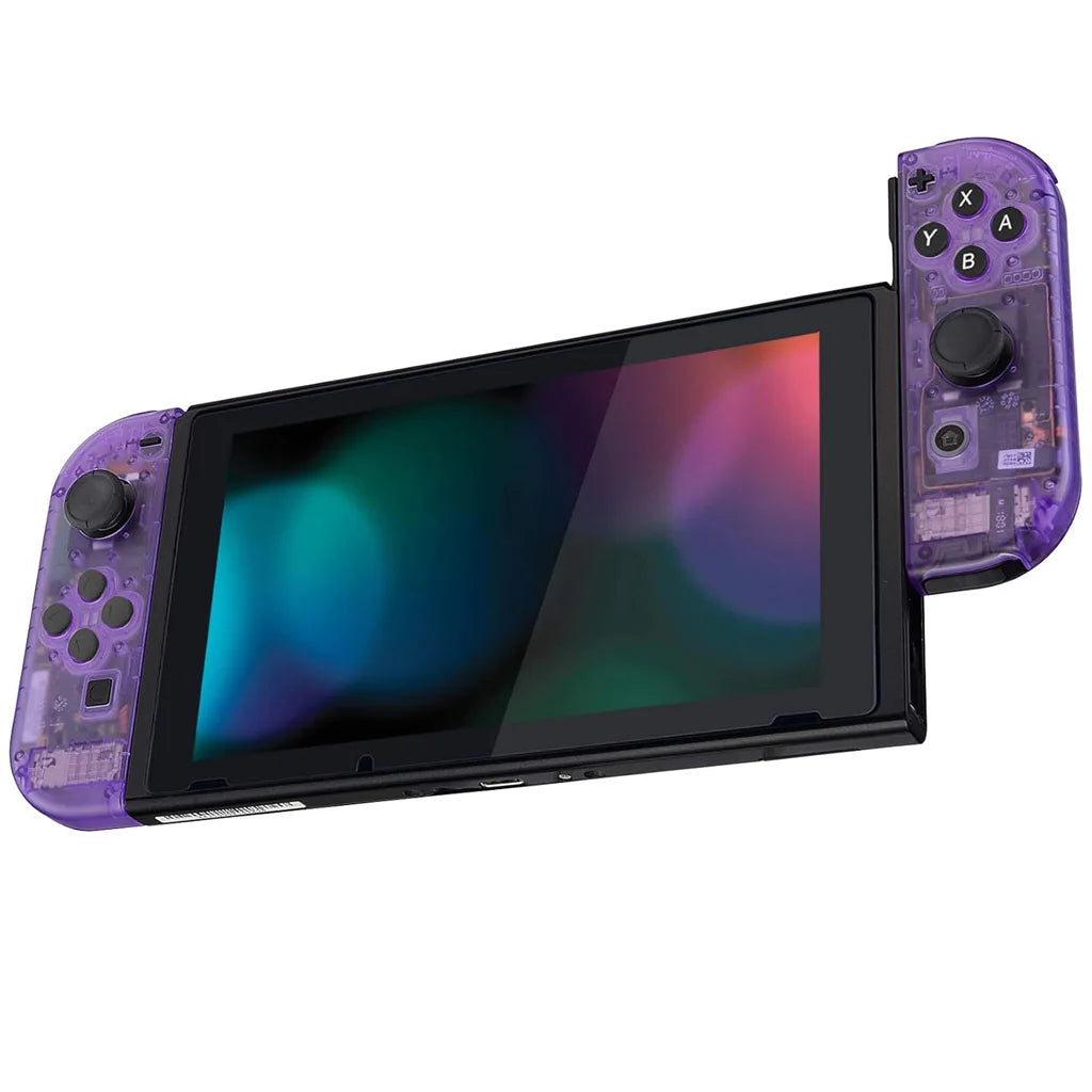 Carcasa de Reemplazo Transparente para Controles Joy-Con Nintendo Switch / OLED con Botones