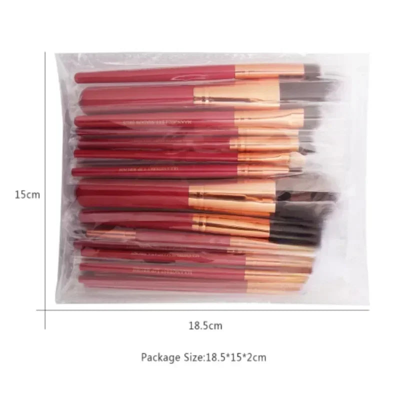 Kit de Brochas de Maquillaje Profesionales para Sombras, Delineador y Base (3 a 22 Pzas)