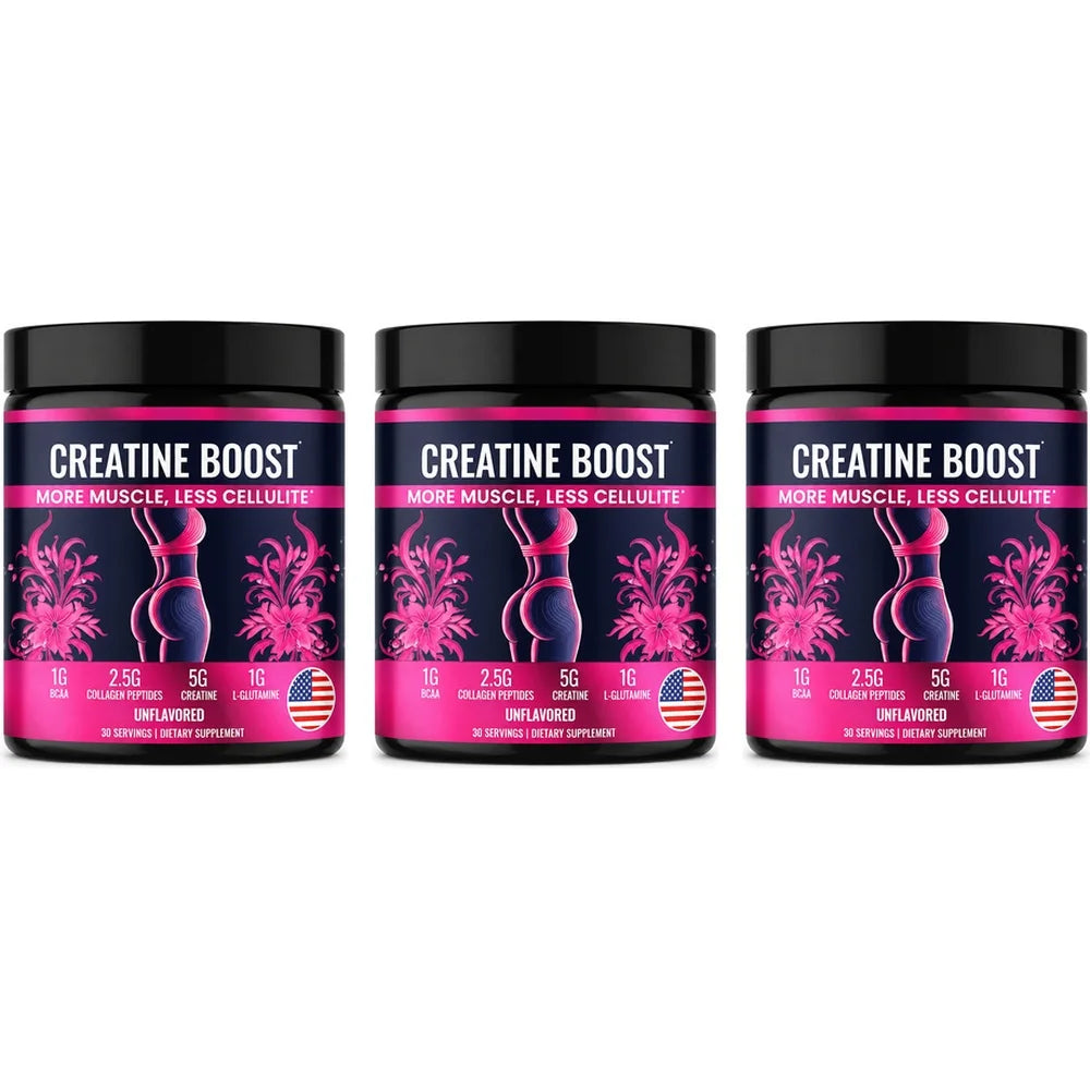 Creatina para Mujer con Colágeno y BCAA para Aumento Muscular y Recuperación