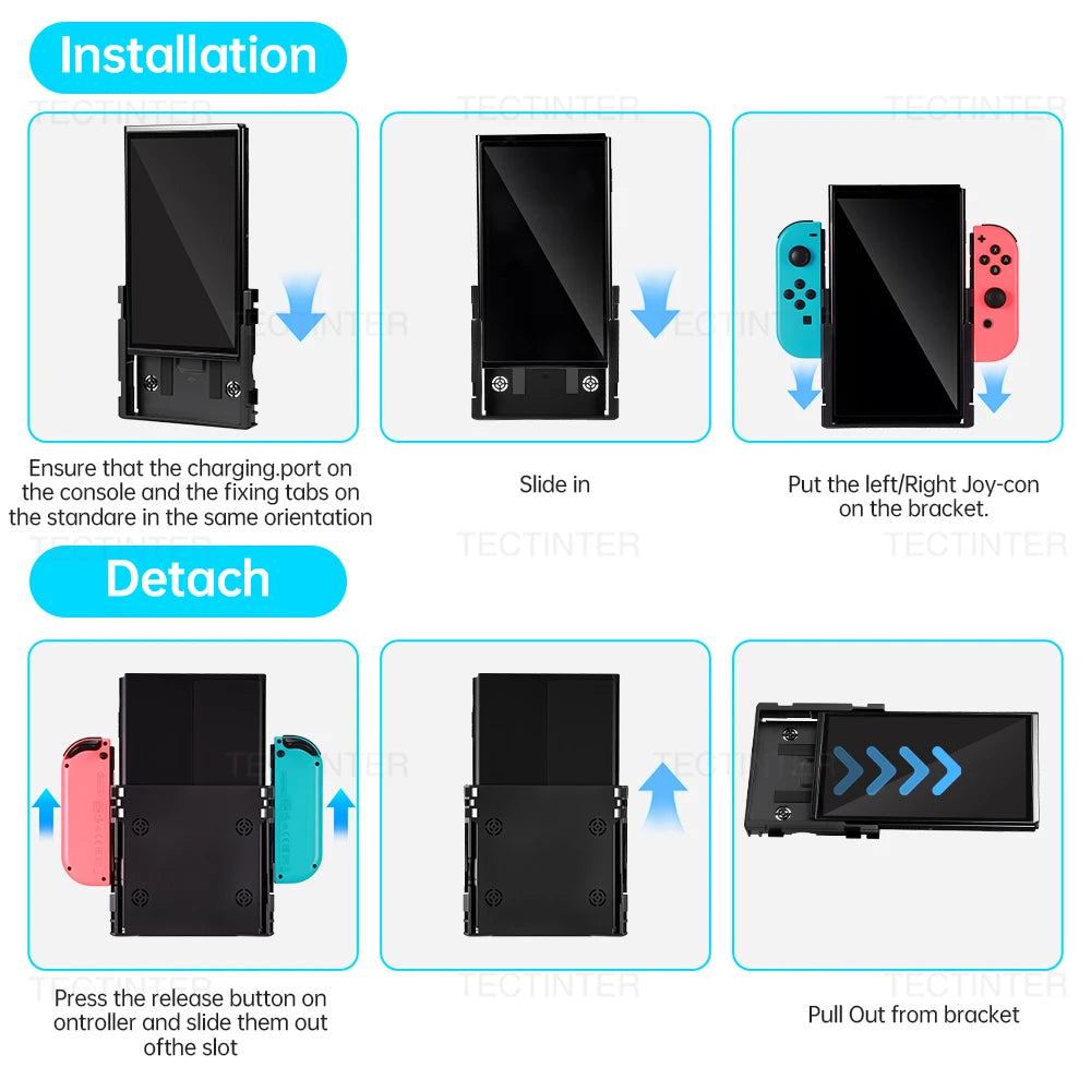 Grip Vertical Flip para Nintendo Switch y OLED