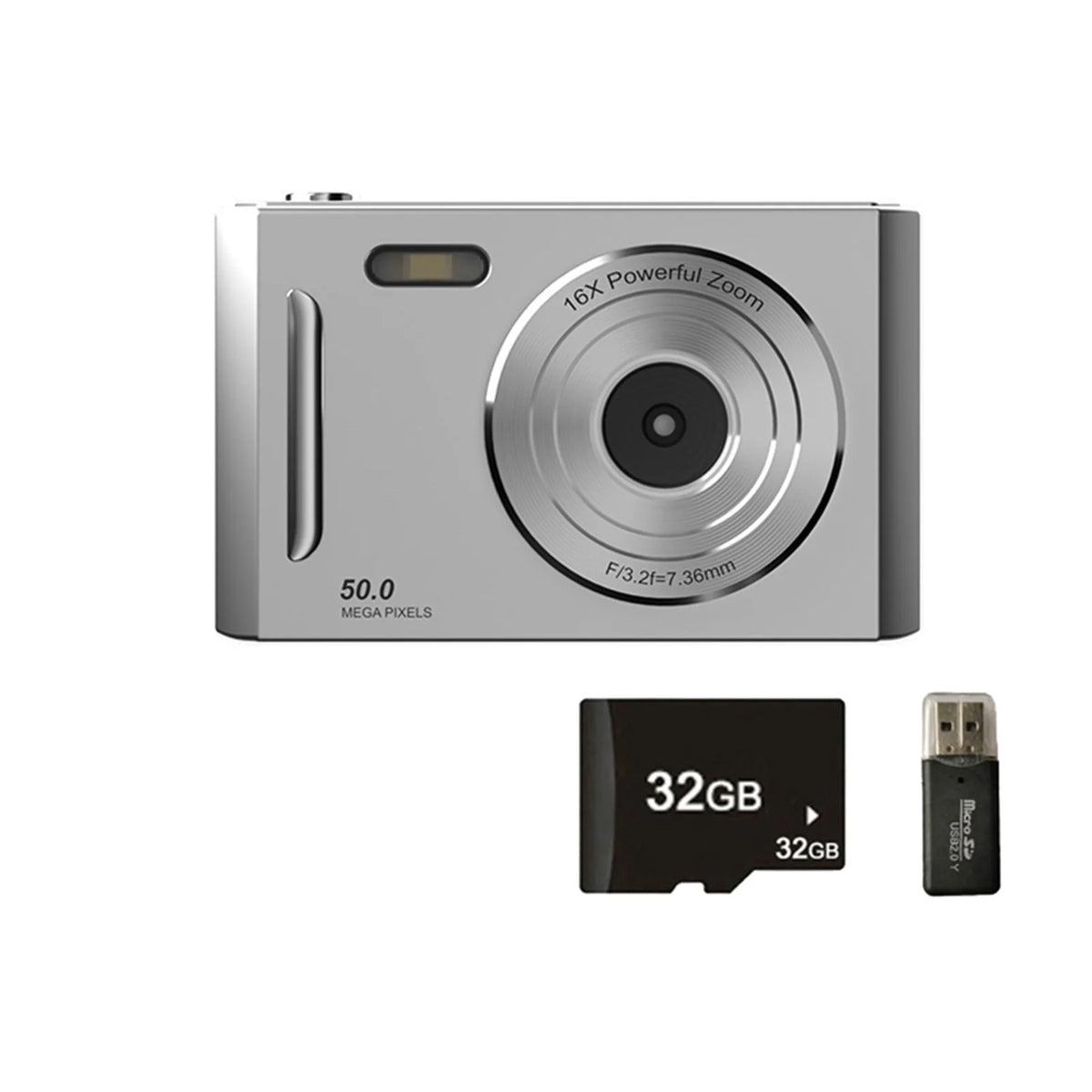 Cámara Digital Portátil 4K de 50 MP con Doble Cámara