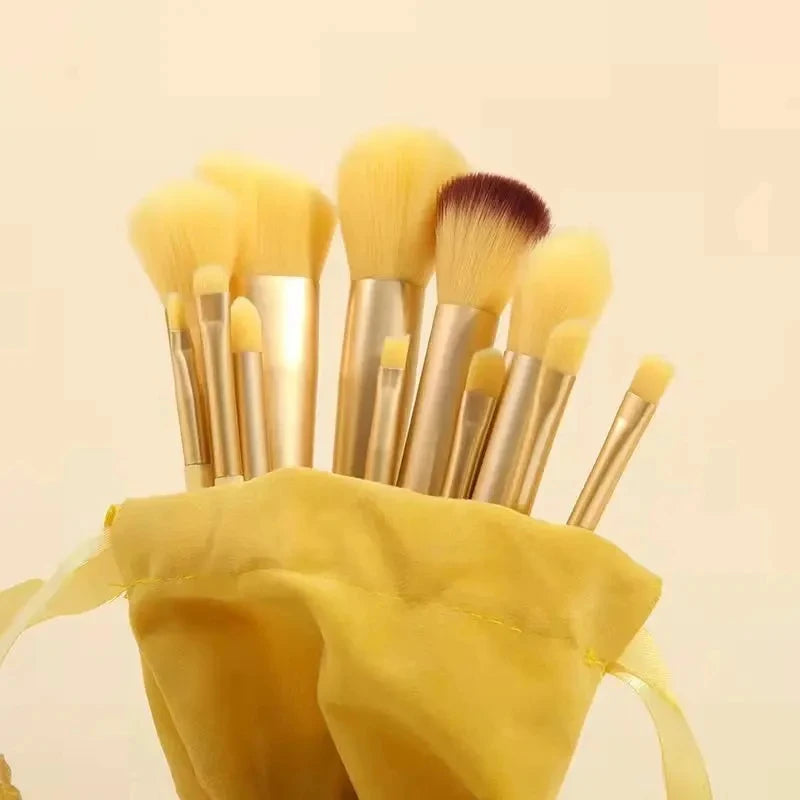 Kit de Brochas de Maquillaje Profesionales para Ojos y Rostro con Difuminador