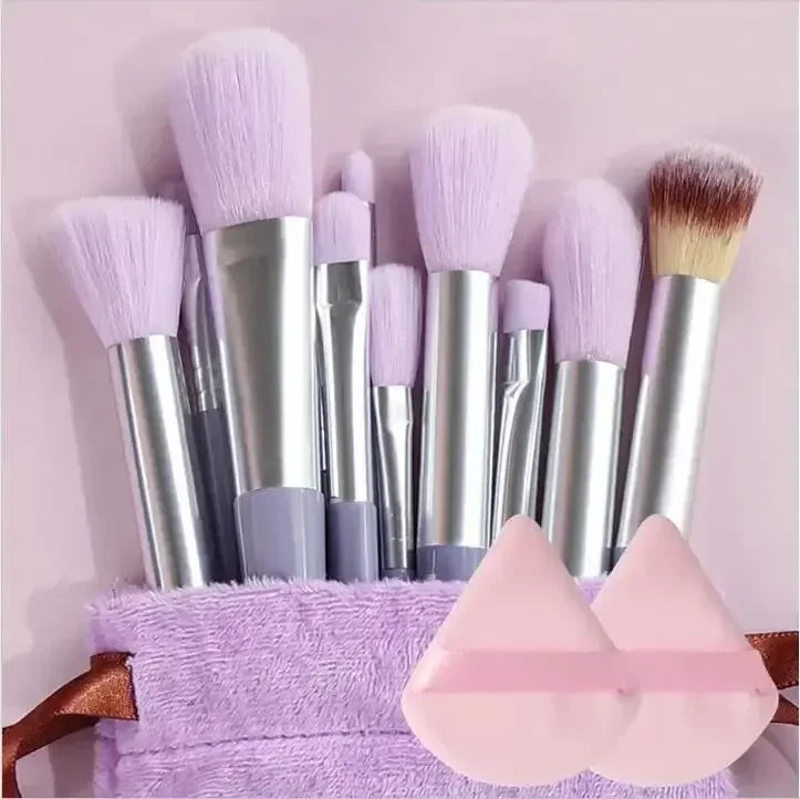 Kit de Brochas de Maquillaje Profesionales para Rostro y Ojos con Difuminador